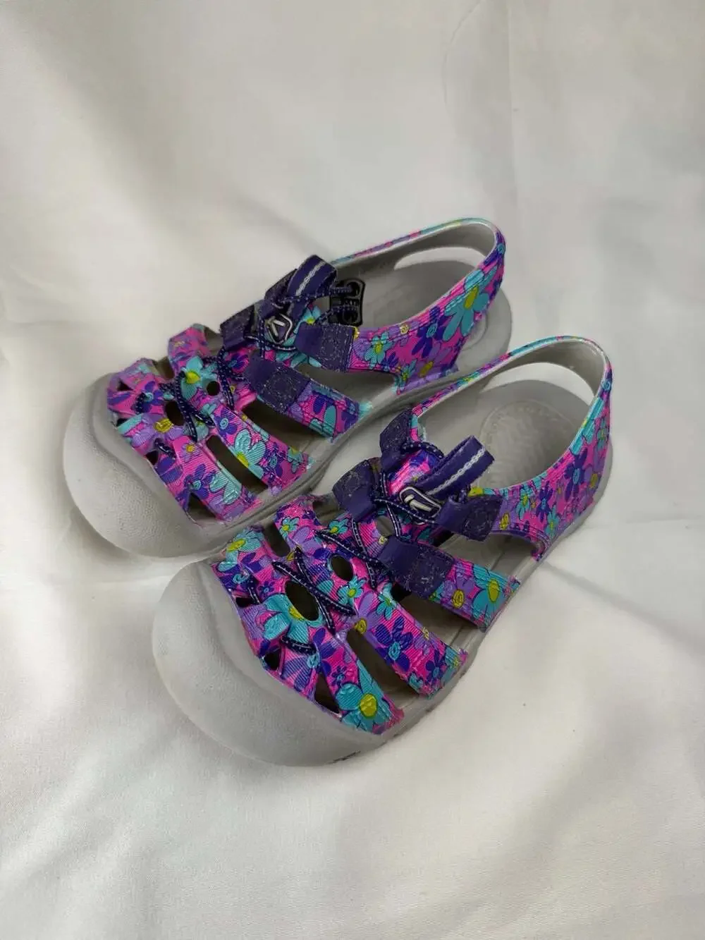 Keen Kids Newport H2 Waterproof Floral Closed-Toe Sandals Size 12